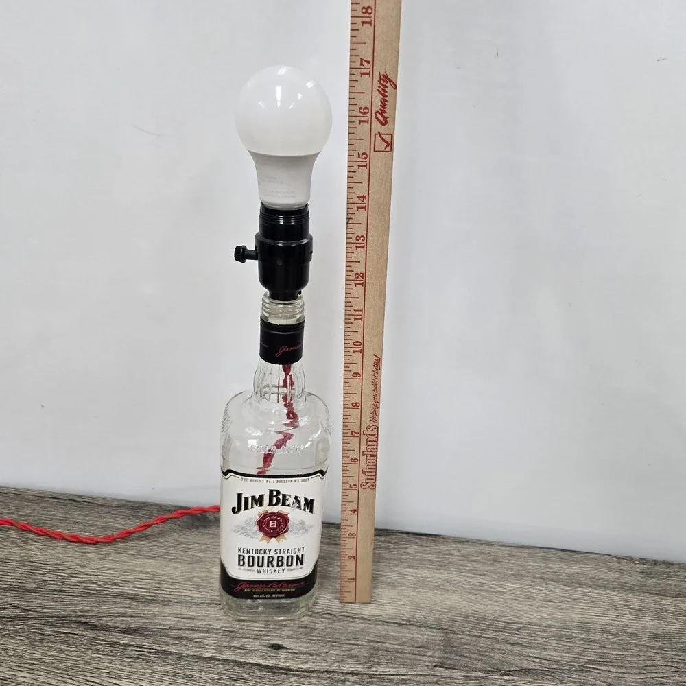 Large Jim Beam Bar Lamp Man Cave Custom Made 110v‎ Powered 16